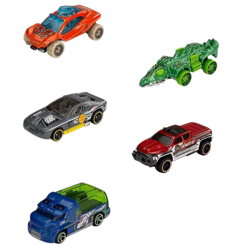 Carrinhos Hot Wheels c/ 5 Carros - Mattel - nivalmix