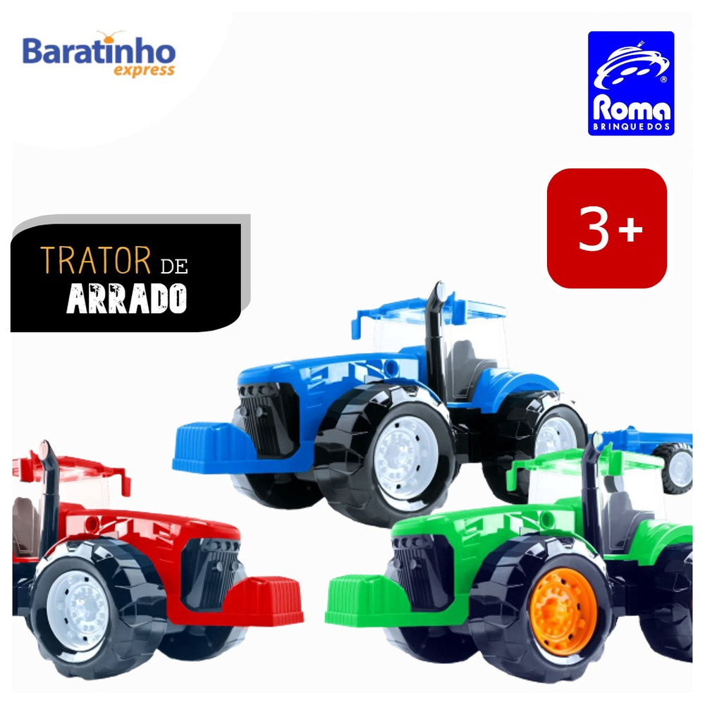 Trator Tracado, Roma Brinquedos