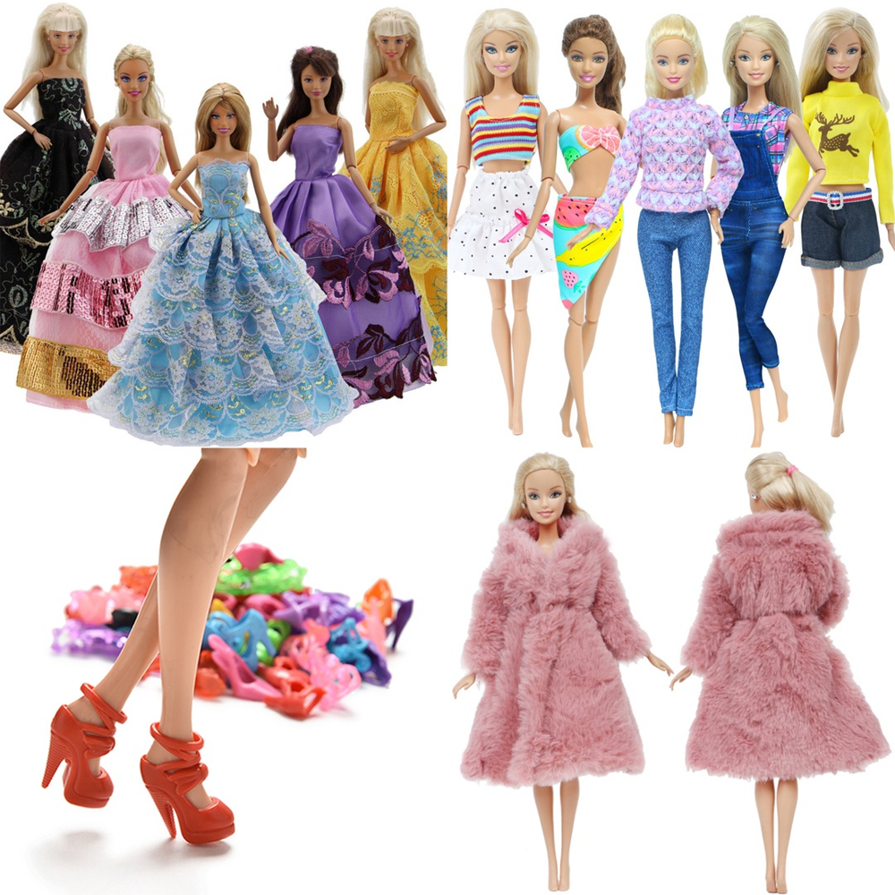 Roupa P/ Boneca Barbie + 2 Sapatos * Roupinha Sapatinhos 33f