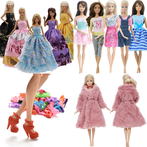 Super Kit De Roupas Para Boneca Barbie e Namorado Ken - Vestidos Longos  Conjuntos na Americanas Empresas