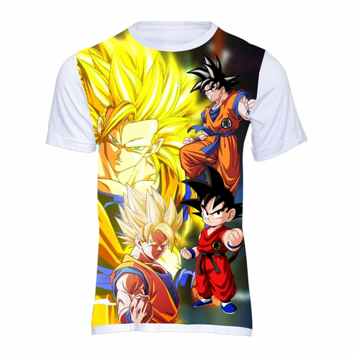 Camiseta Goku Criança dbz Anime Desenho Mangá 1005 em Promoção na