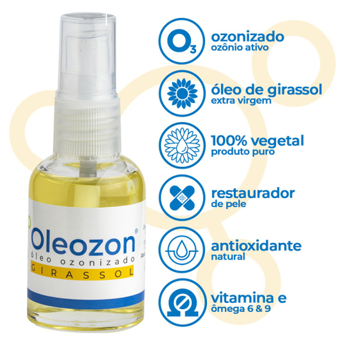 Óleo de Girassol Ozonizado Oleozon 30ml - 6 unidades - Imagem 2