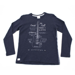 Camiseta m/l banana danger rock in roll marinho 33127U IN18