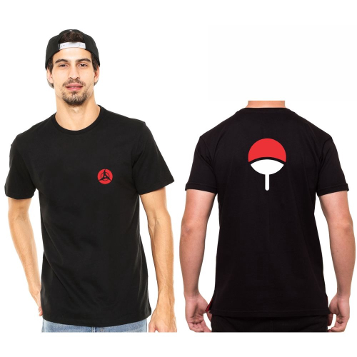 Camiseta masculina Preta algodao Todos Olhos De Naruto Anime Otaku no  Shoptime