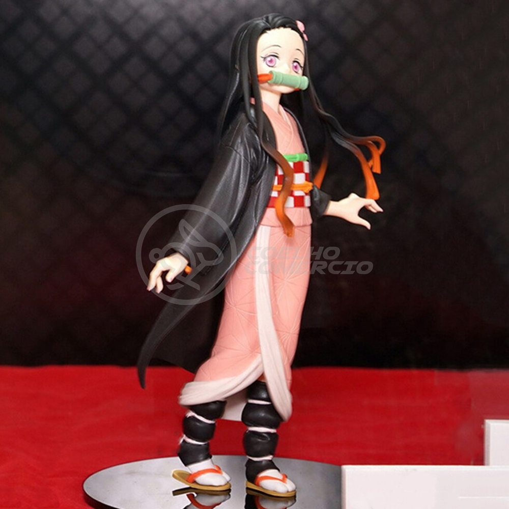 Boneco Figure para coleção Nezuko Kamado Anime Kimetsu no Yaiba