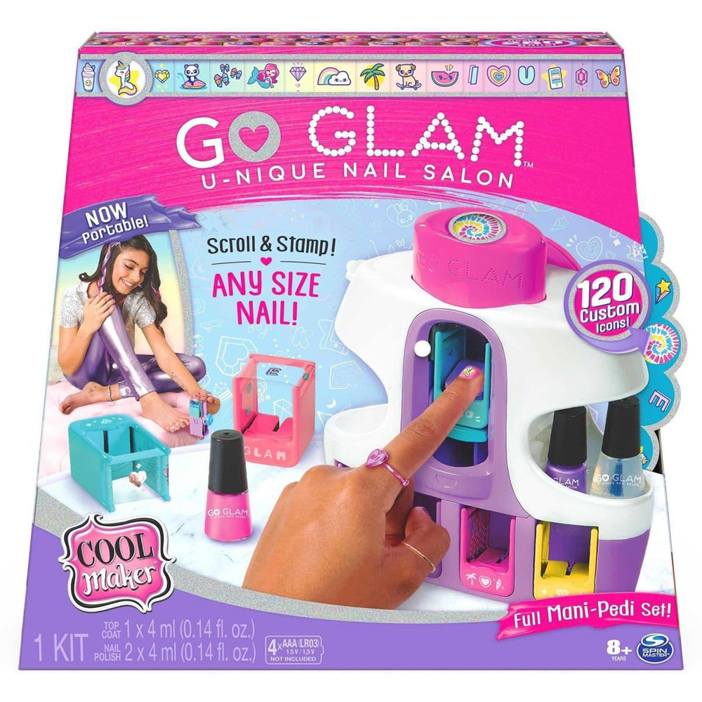 Brinquedo De Decorar E Pintar Unha Menina Go Glam Nail Salon - Ri