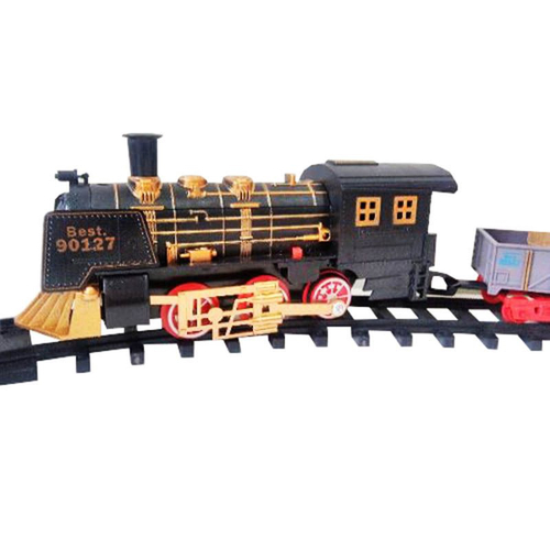 Ferrorama trem locomotiva brinquedo crianca luz 15 pecas infantil abmida