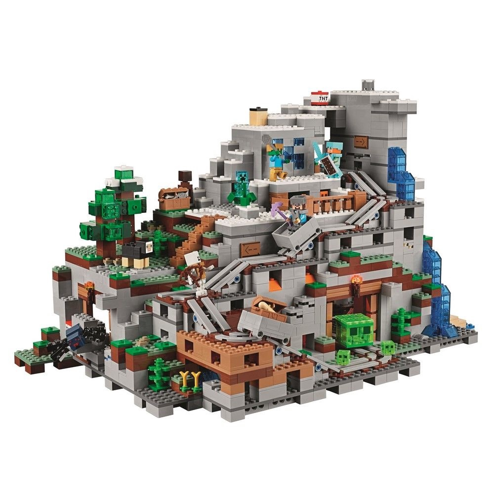 Brinquedo lego Minecraft A Caverna Da Montanha 21137 no Shoptime