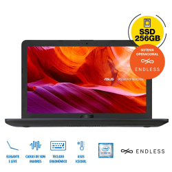 Notebook asus VivoBook X543UA-GQ3430 Intel Core i3 7020U 4GB 256GB ssd 15,6 Cinza Escuro Menor preço em Notebook asus VivoBook X543UA-GQ3430 Intel Core i3 7020U 4GB 256GB ssd 15,6 Cinza Escuro