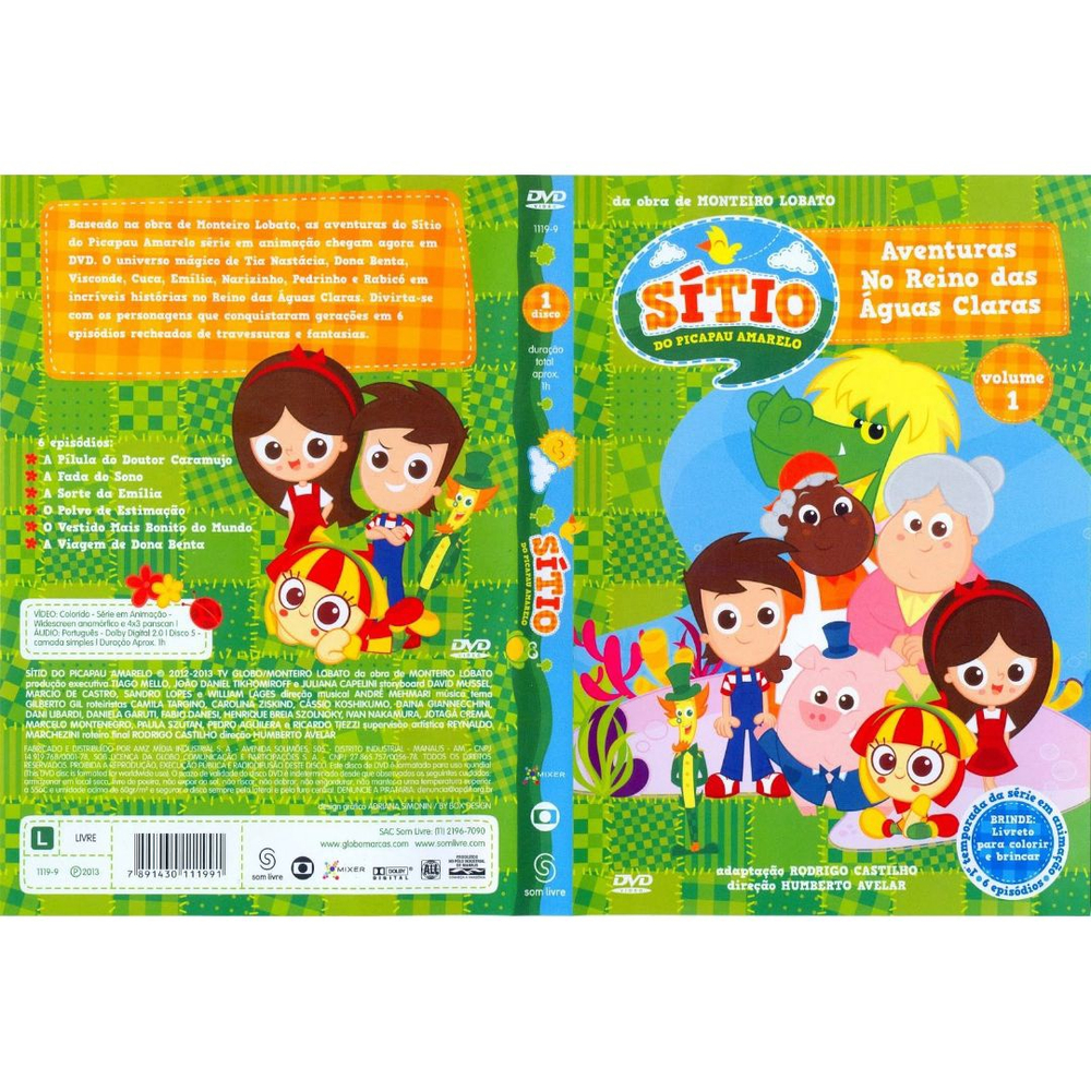Dvd Sítio Do Picapau Amarelo Aventuras No Reino das Águas Claras em Promoção na Americanas Dvd Sítio Do Picapau Amarelo Aventuras No Reino das Águas Claras em Promoção na Americanas