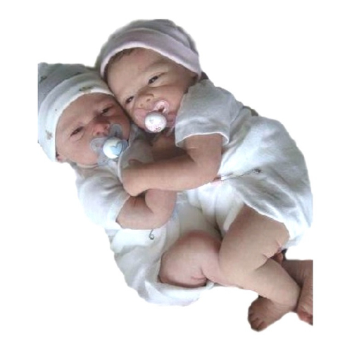 casal de gêmeos bebês reborn Super realistas Promoção