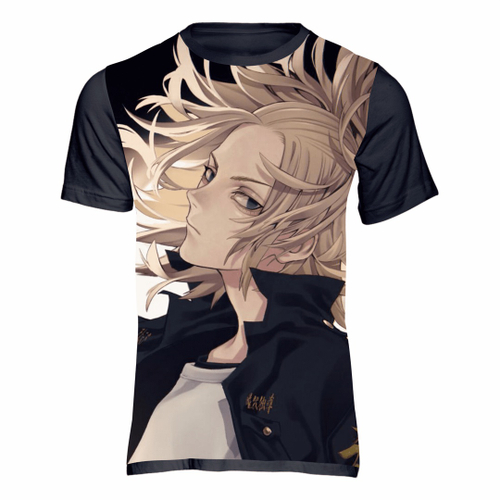 Camiseta E Anime feminina, roupa Harajuku com capa de braço, blusa