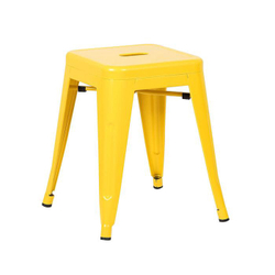 Banqueta baixa Iron Tolix - 45 cm - Amarelo Menor preço em Banqueta baixa Iron Tolix - 45 cm - Amarelo