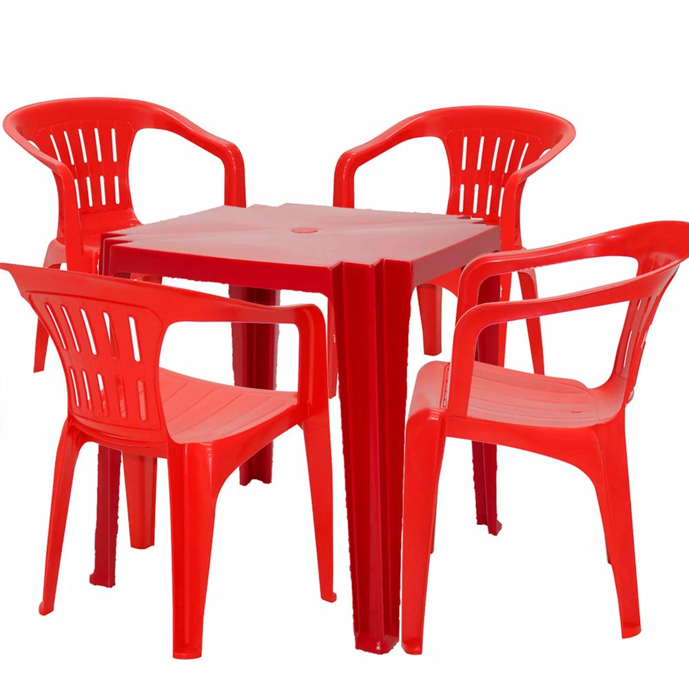 Conjunto de Mesa e Cadeiras Tramontina Plástico em Promoção na Americanas