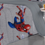 Edredom Infantil Solteiro Homem Aranha Dupla Face - Portallar