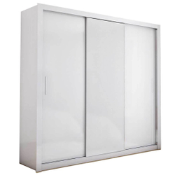 Guarda Roupa Casal Berlim Sem Espelho e 3 Portas de Correr Cor Branco é boa?