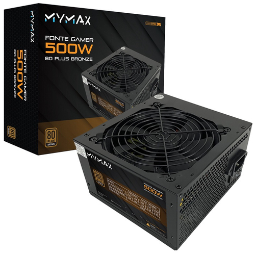 Fonte atx Gamer GM500 80 Plus Bronze 500W Preto - Gamemax em Promoção na  Americanas