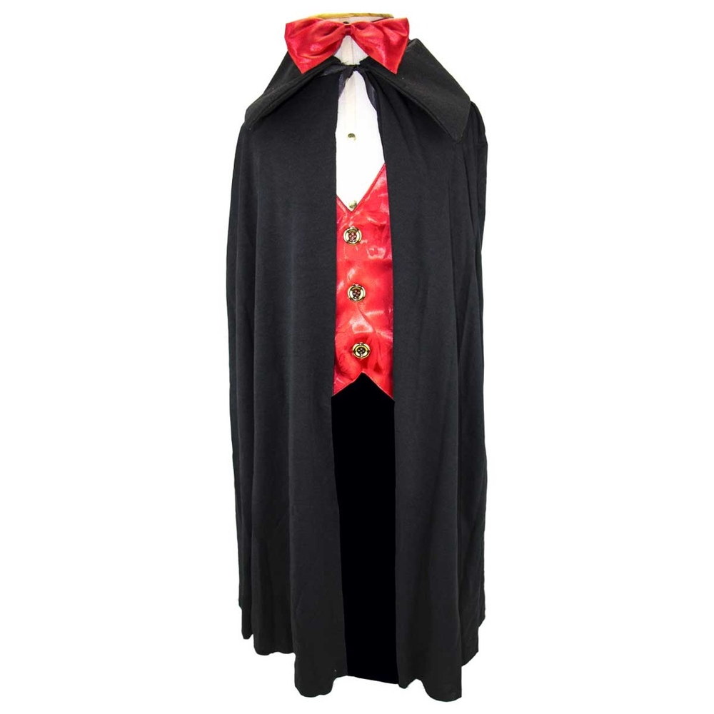 Fantasia Infantil Halloween Roupa Vampiro Drácula Com Capa