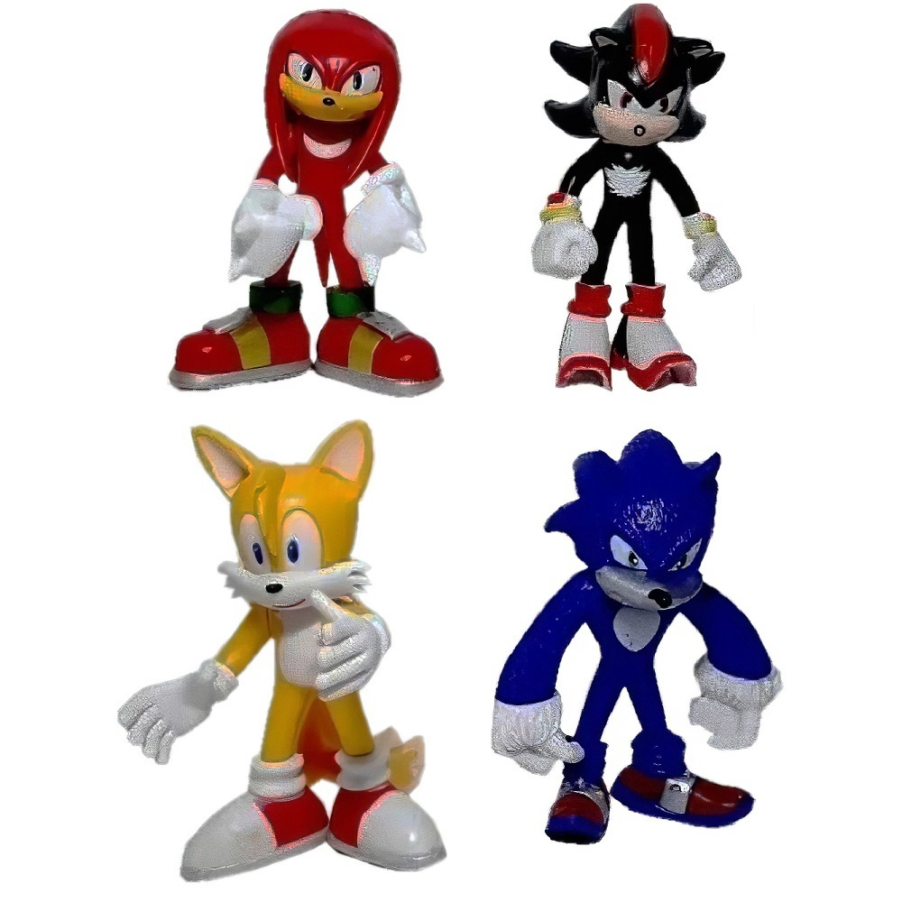 Kit 4 Bonecos Sonic 12 cm E Sua Turma do Sonic. em Promoção na Americanas