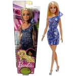 Barbie Fashionistas Boneca 188, Curvy, Cabelo Preto, Vestido Rosa