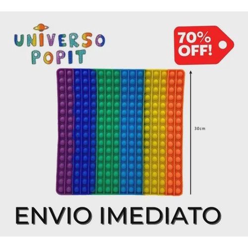 Pop It Gigante 30x30cm - Universo Pop It - Pop It Fidget - Magazine Luiza