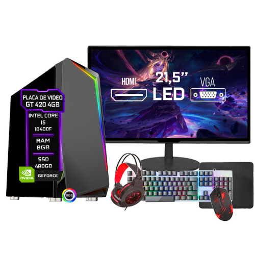 Pc Gamer Core I5, Ddr4, Placa De Vídeo