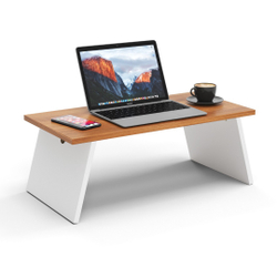 Mesa de Colo Dobrável Para Notebook - Branco/Madeira é boa?