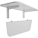 Mesa Dobrável Retrátil 90x40cm Cozinha Branca