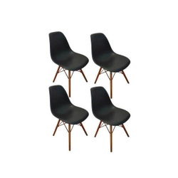 Conjunto 4 Cadeiras Eiffel Sala Escritório Charles Eames Preto - G4 Magazine é boa?
