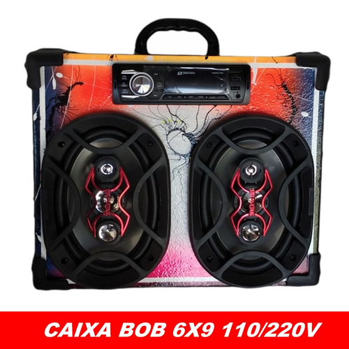 Caixa Bob Jbl Residencial 6x9 + Sub 12 + Estrobo Bluetooth