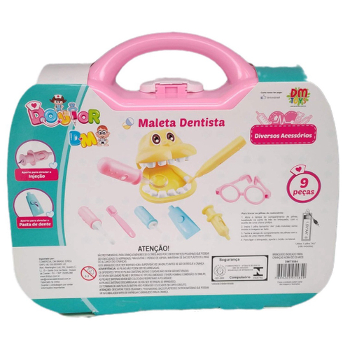 Maleta Kit Dentista Medico Brinquedo Infantil Rosa Menina em Promoção na  Americanas