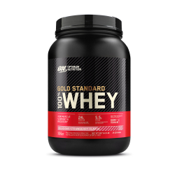Menor preço em Whey Gold - 907g Morango - Optimum Nutrition