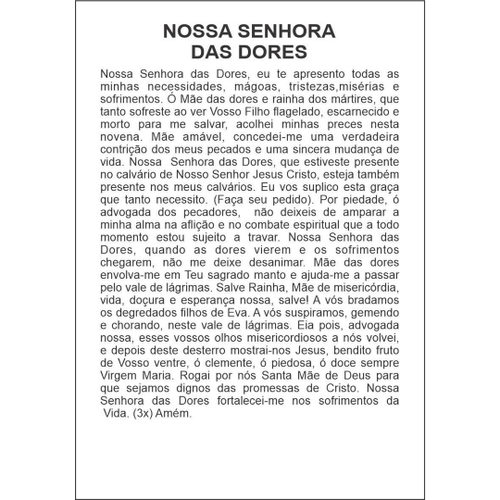 Santinho Salmo 23 1000 Unidades Com Oração No Verso em Promoção na  Americanas