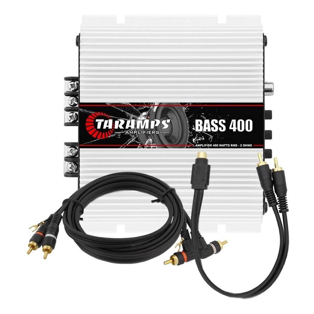 Modulo Amplificador Taramps Bass 400 + 1 Rca + 1 Cabo Y Submarino