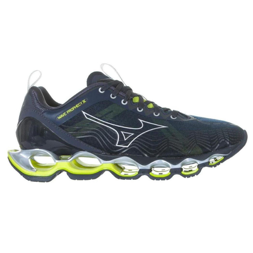 Mizuno verde e store azul