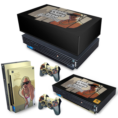 Capa Anti Poeira e Skin PS2 Slim - gta San Andreas no Shoptime