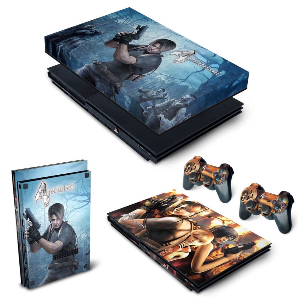 Capa Anti Poeira e Skin Xbox One S Slim - Resident Evil 4 Remake