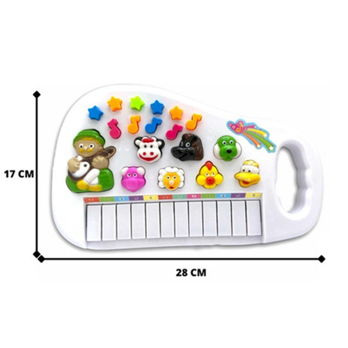 Piano teclado musical infantil sons variados seu lobato 