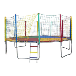 Cama Elástica 4,27m 6 pés Canguri Quadricolor Emborrachada Menor preço em Cama Elástica 4,27m 6 pés Canguri Quadricolor Emborrachada