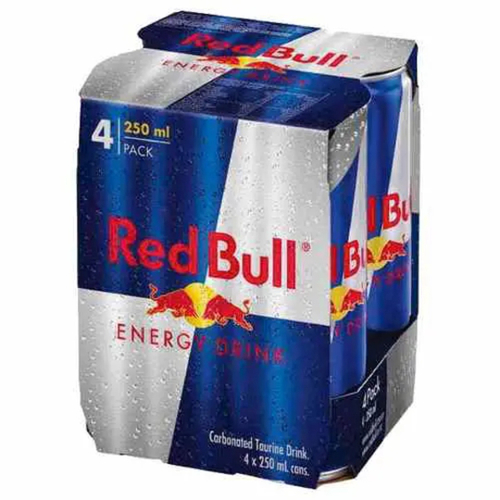 Energético Red Bull Energy Drink 250ml 4 Unidades No Shoptime