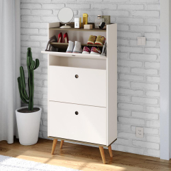 Sapateira Retrô 3 Gavetas Basculantes Dark - Off White / Canela - rpm Móveis é ruim? Sapateira Retrô 3 Gavetas Basculantes Dark - Off White / Canela - rpm Móveis é boa?