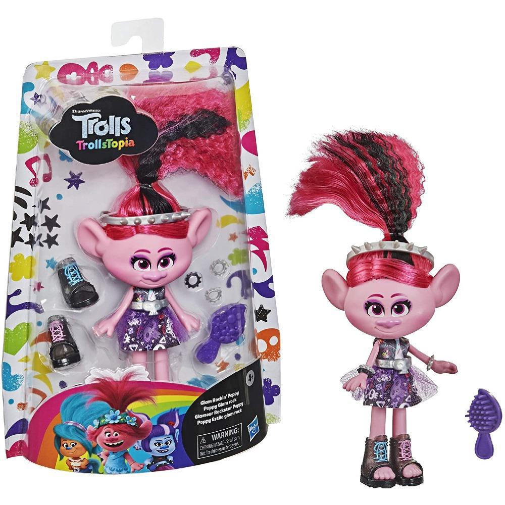 Brinquedo Boneca Trolls Fashion Rock Poppy Hasbro F2248 na Brinquedo Boneca Trolls Fashion Rock Poppy Hasbro F2248 na