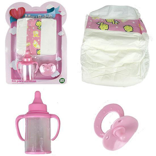 KOMBIUDA 6 Pçs Roupa Íntima De Boneca Fraldas De Boneca Fraldas De Boneca  Bolsa De Fraldas Bebês Brinquedos Fofos Fraldas Mini Boneca Roupas De Boneca  Pequena Acessórios Para Fotos Boneca