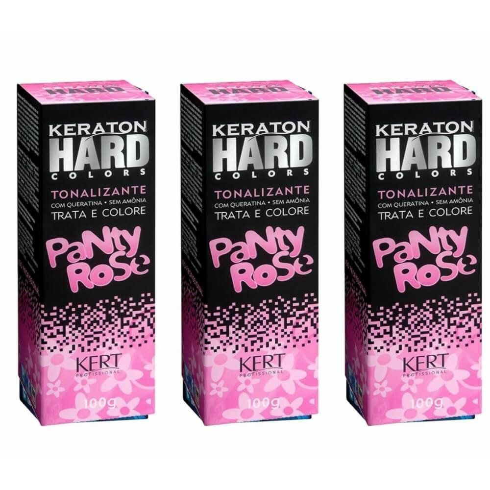 Keraton Hard Colors Tonalizante Panty Rose 100g Kit C 03 em