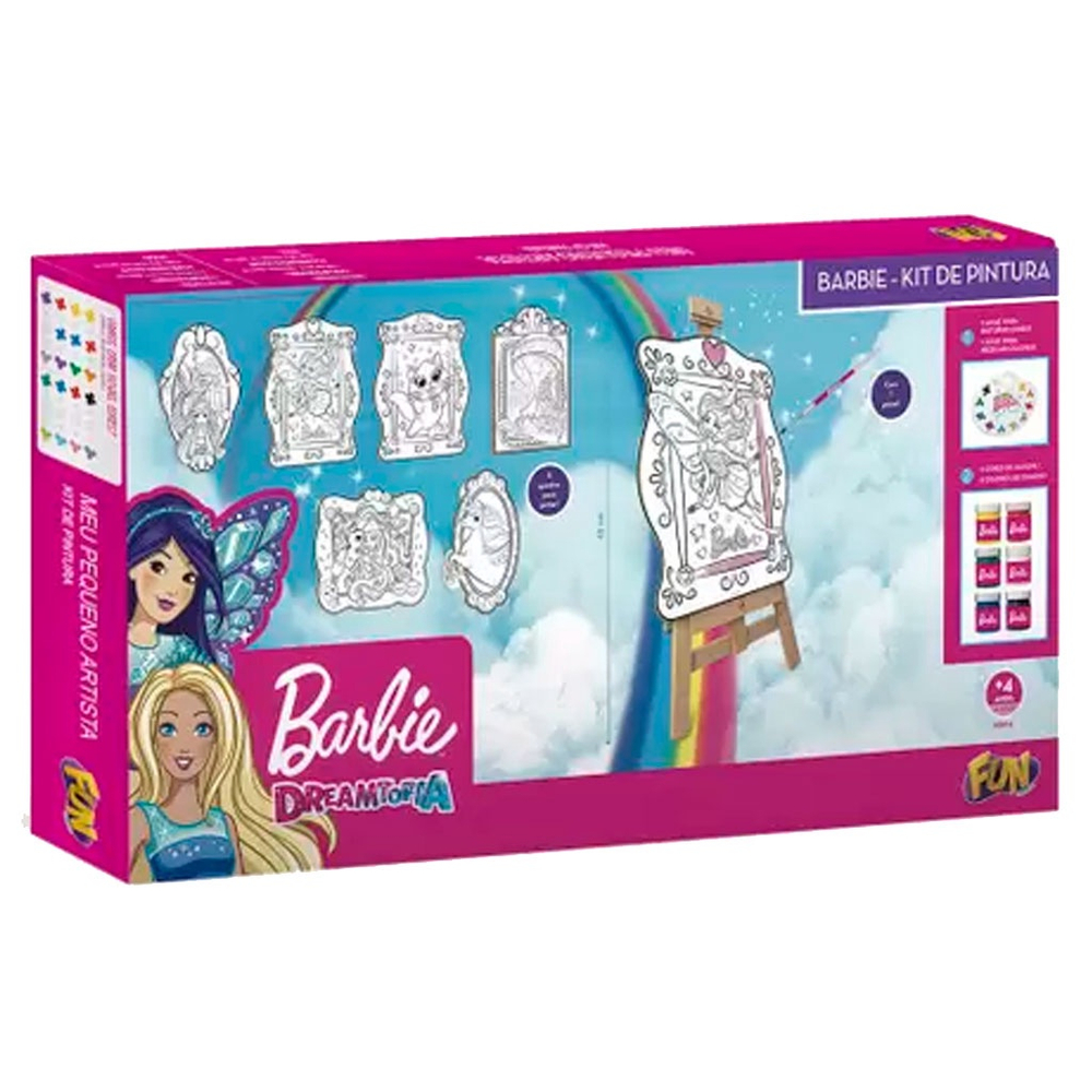 Quadro Para Pintura Barbie Fashion Looks - 23287 - Xalingo - Real Brinquedos