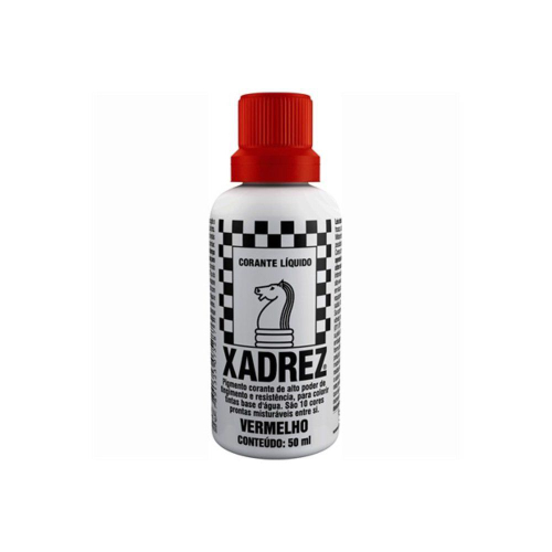 Corante Liquido xadrez Vermelho 50ml