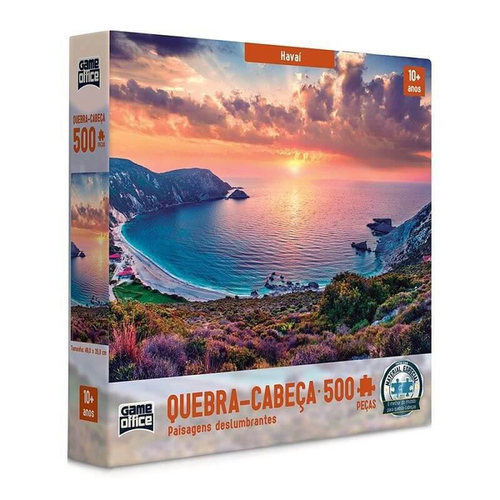 Jogo Quebra Cabeça 500 Pçs Puzzle Paisagem Balões 60x40cm