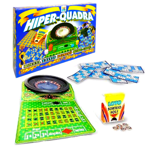 Jogo De Bingo Com Cartelas E Pedras - Brinquedo  InfantilPLASBRINKTabuleiroOficina Brinquedos