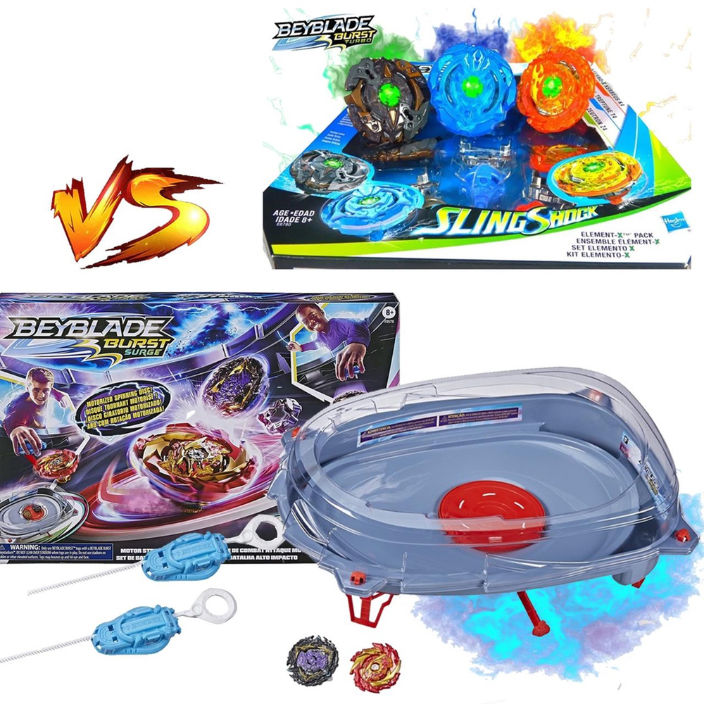 lançador kit completo de batalha alto impacto beyblade burst surge