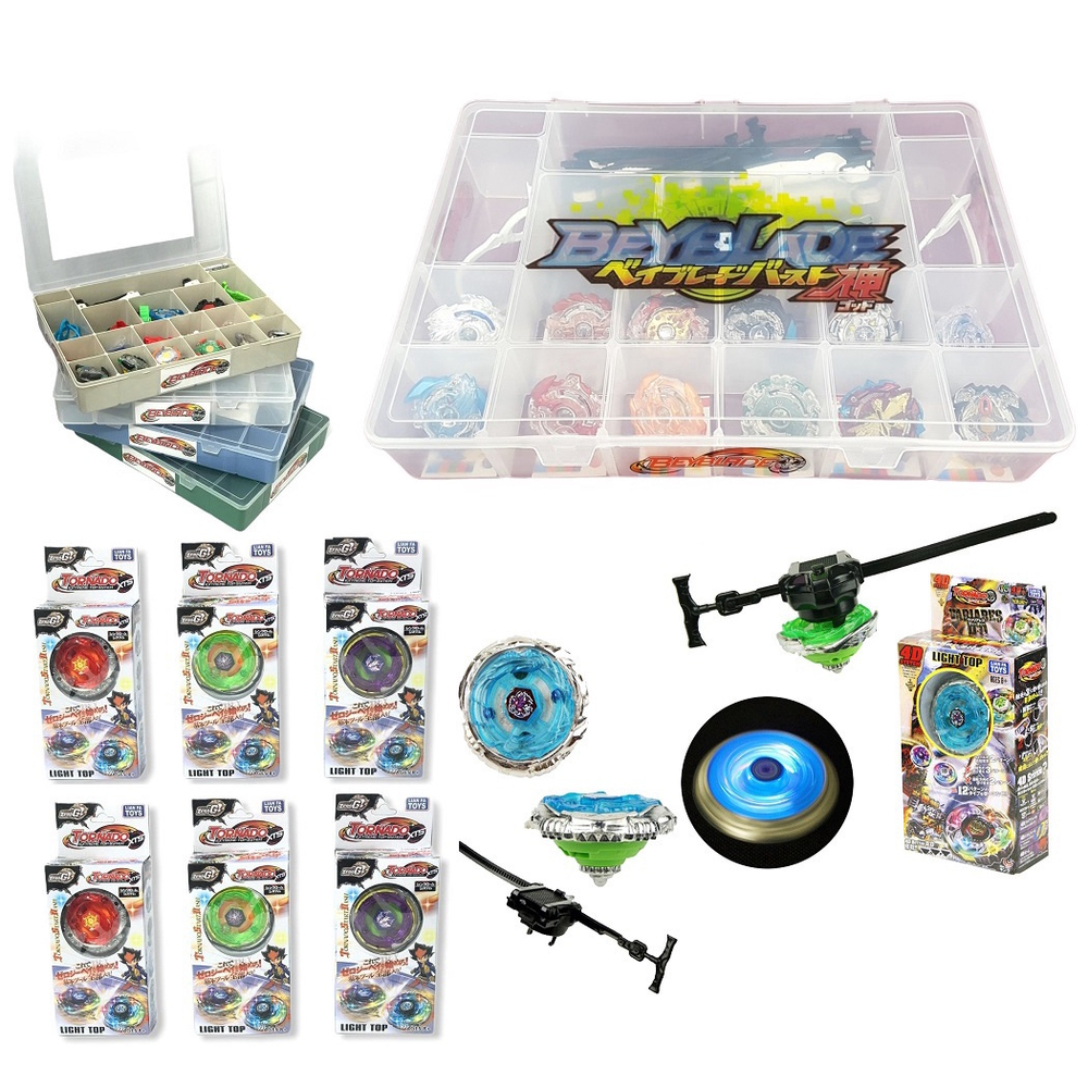 Kit Maleta Beyblade + 6 Beyblade Burst + 2 Beyblade Infinity Nado + 4  Lançador em Promoção na Americanas